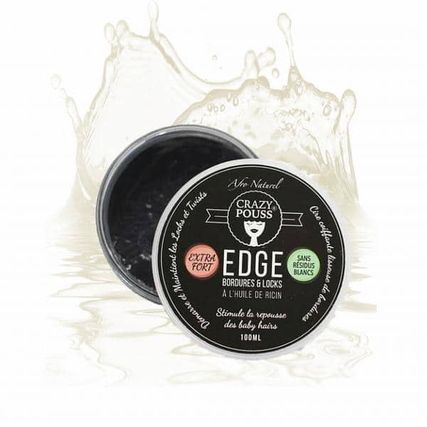 Crazy Pouss Edge Gel Huile De Ricin Noir 100ml