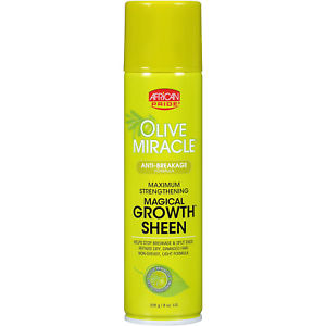 African pride olive mirac sheen spray 226ml