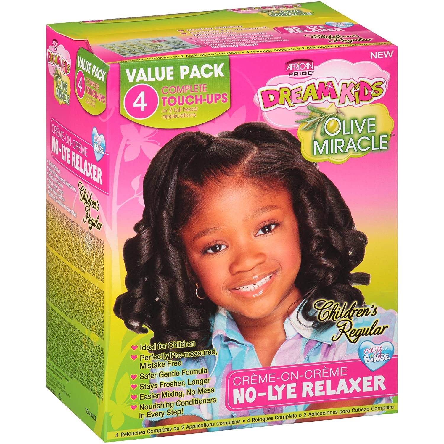 African pride dreamskids relaxer 4 touch reguler