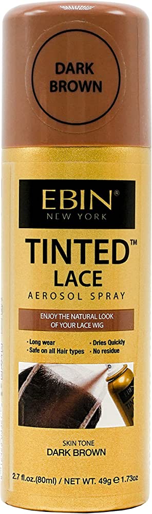 Ebin Tinted Lace Spray Dark Brown 100ml