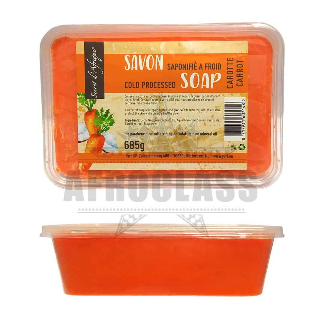 Secrets d'afrique savon saponifie a froid carotte
