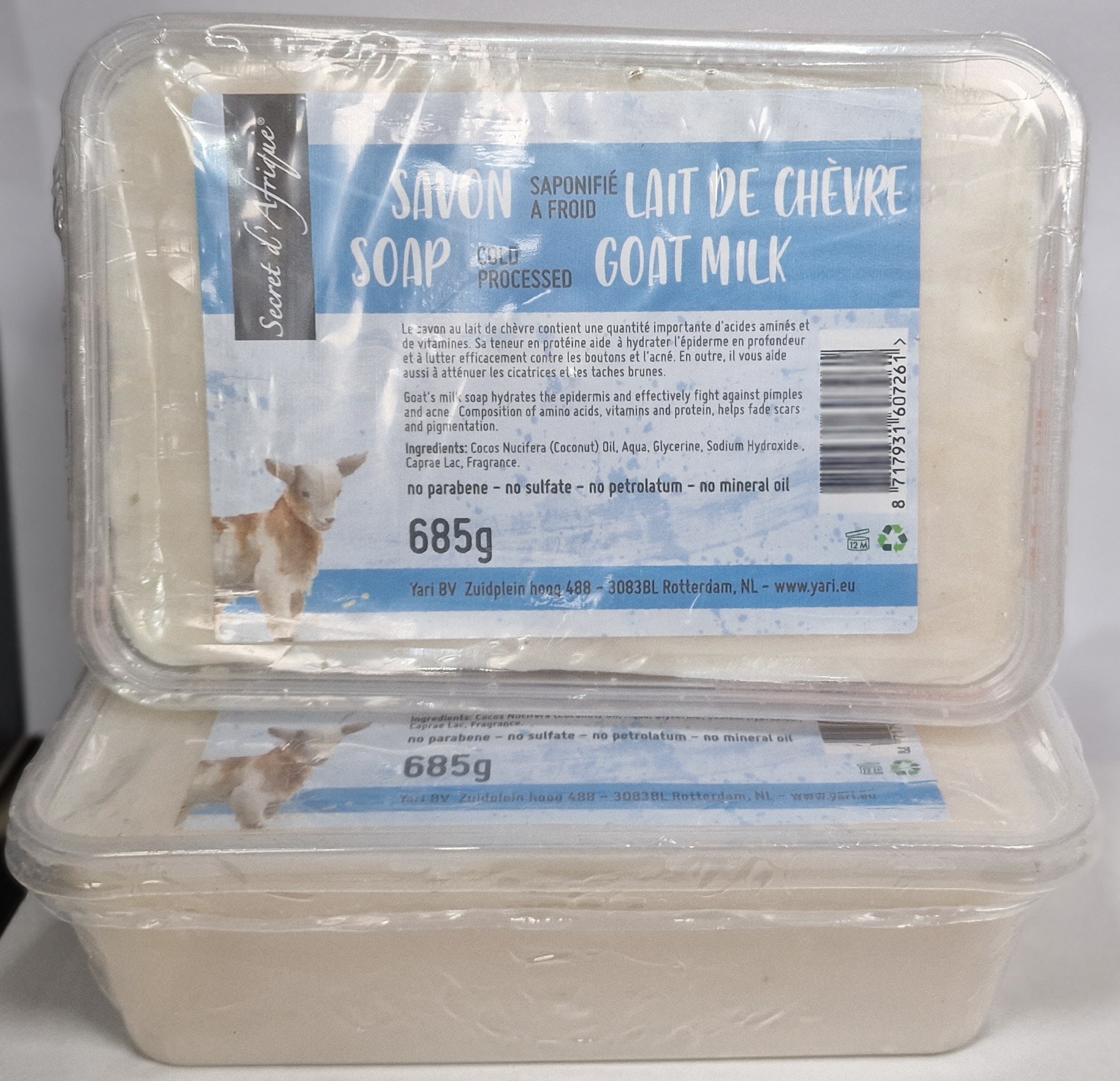 Secrets d'afrique goat milk savon 685g