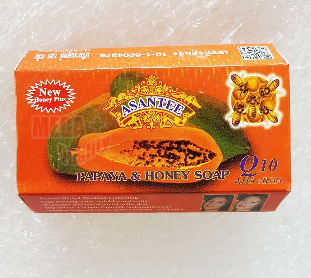 Asantee papaya & honey soap 125g