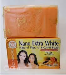 Nano extra white pap&caro soap 160g