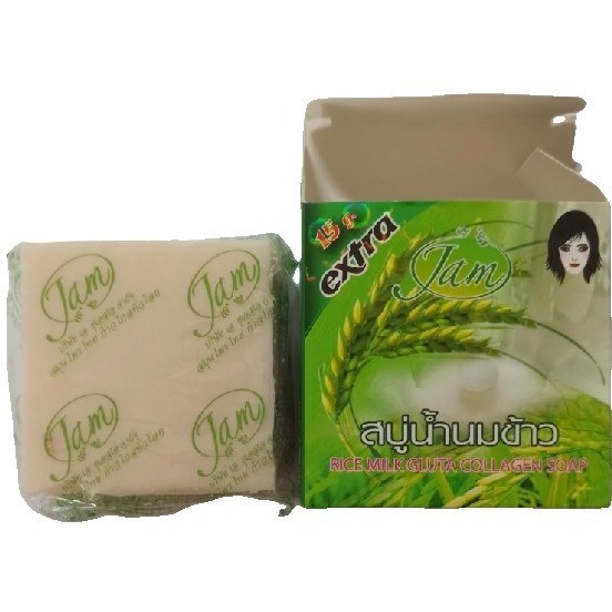 Extra jam savon rice milk gluta collagen soap 15g