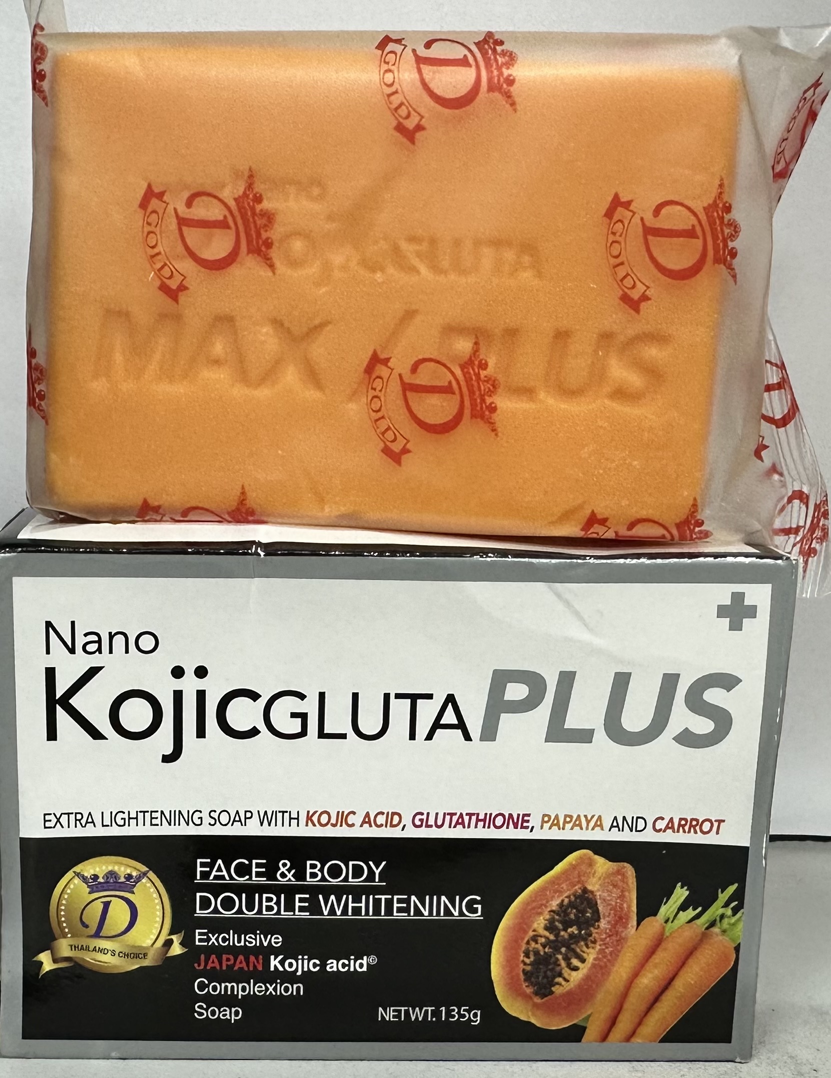 Kojic Gluta Plus Papaya Et Carotte Savon 135G