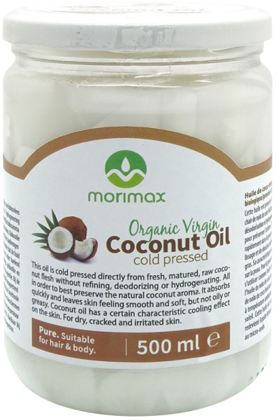 Morimax coconut oil cold pressed 500ml