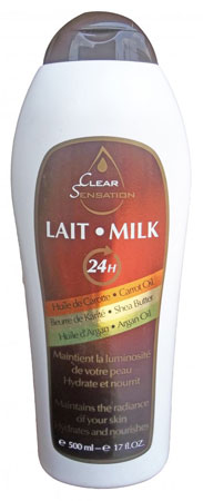 Clear sensation hydrates and nour body milk 500ml