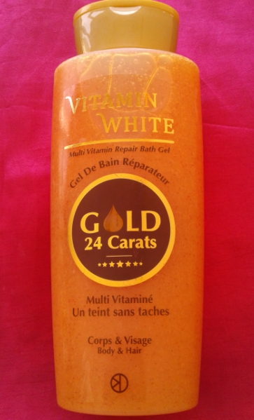 Kera vitamin white gel douche gold 450ml