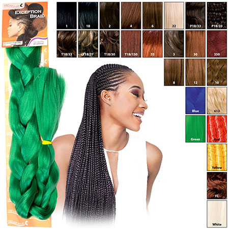 Exception braid color green
