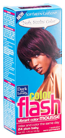 Dark & lovely color flash vibrant 24, plum baby, 4