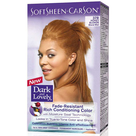 Dark & lovely color #378 honey blonde