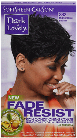 Dark & lovely color 382 midnight blue