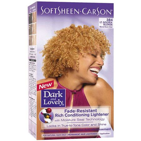 Dark & lovely color #384 light golden blonde