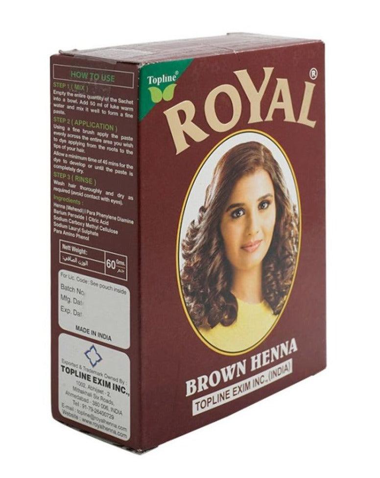 Royal henna hair colour brown