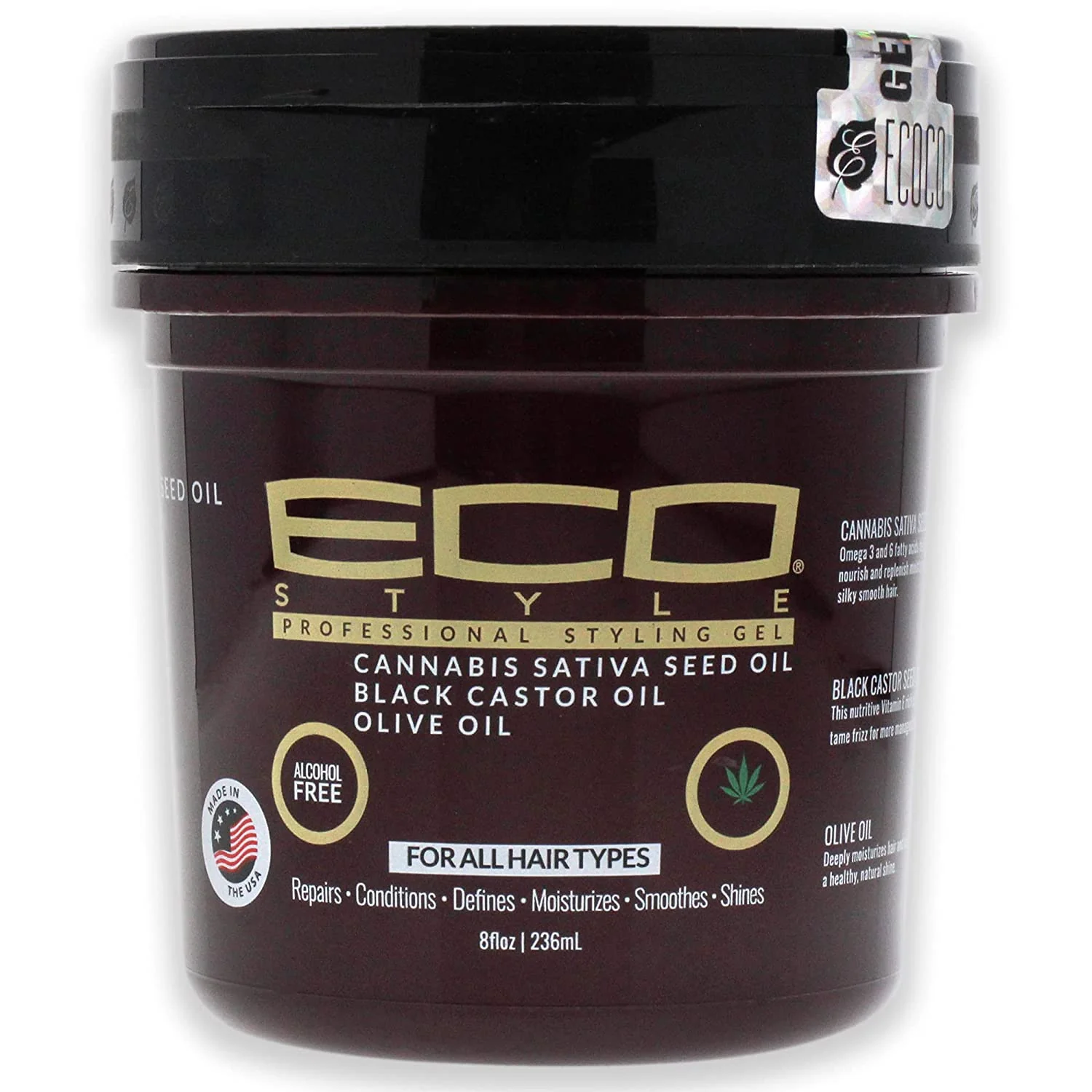Eco Style Cannabis & Castor Gel 236ml