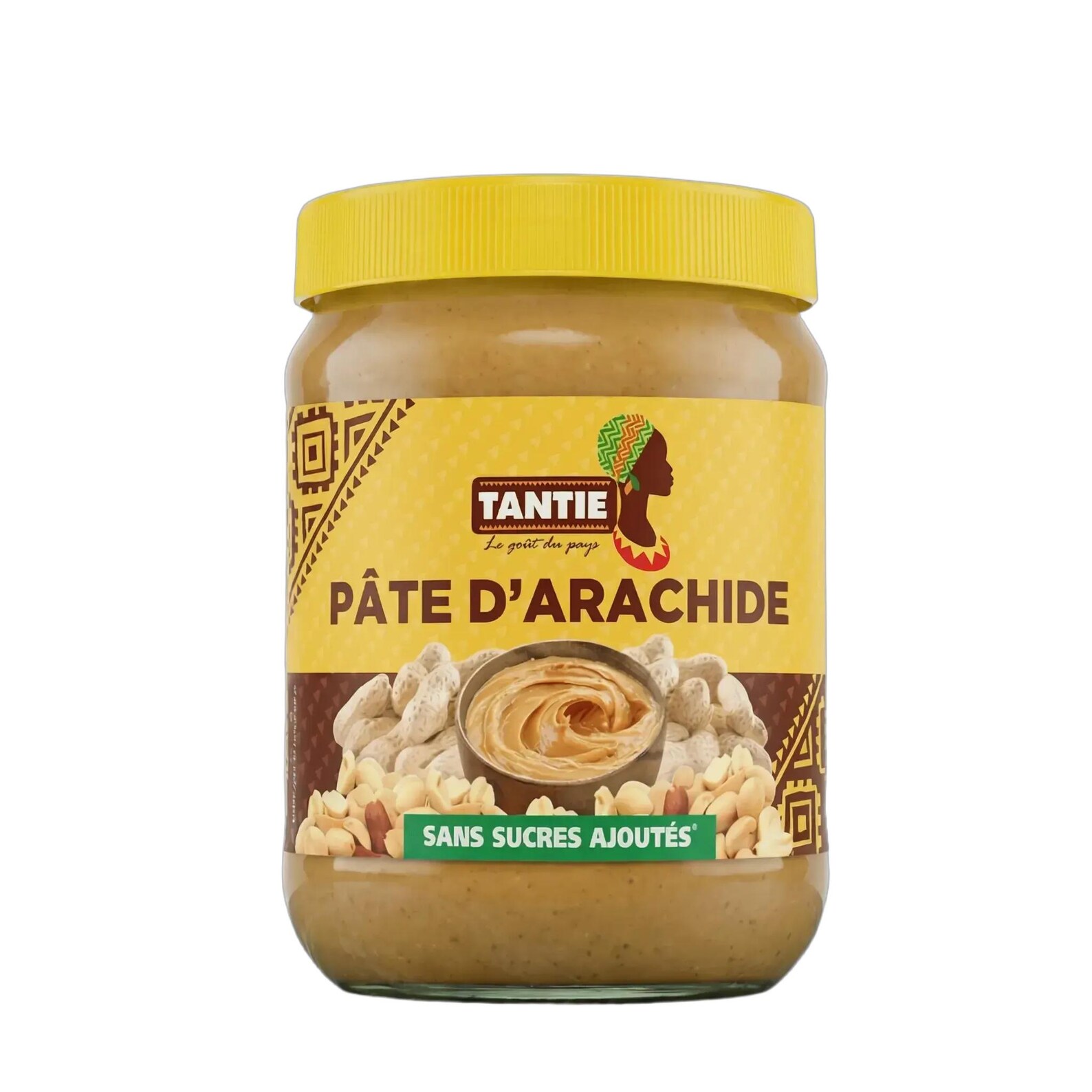 Tantie Pate D'arachide Jaune Sans Sucres 500g