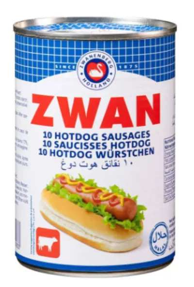 Zwan hot dog poulet boeuf 400g