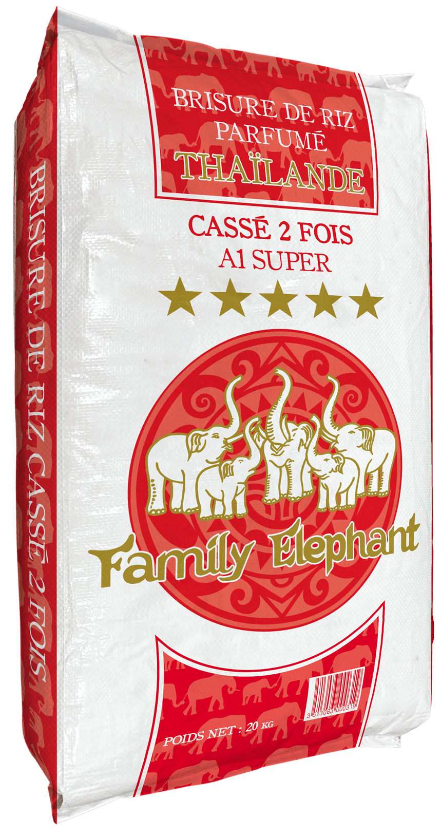 Riz Cassé 2 Fois Family Elephant 20kg