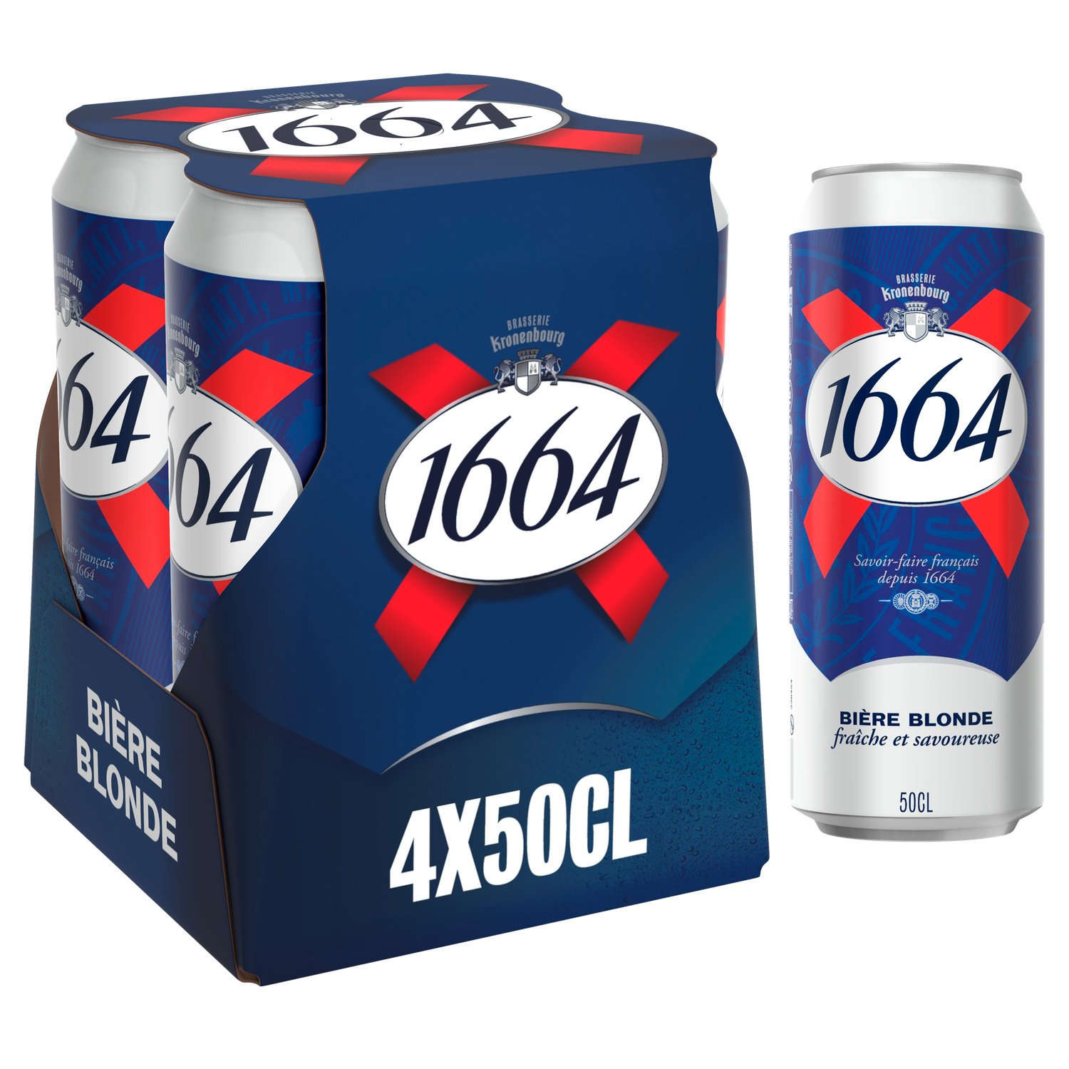 1664 Biere Blonde Canette 4x50cl