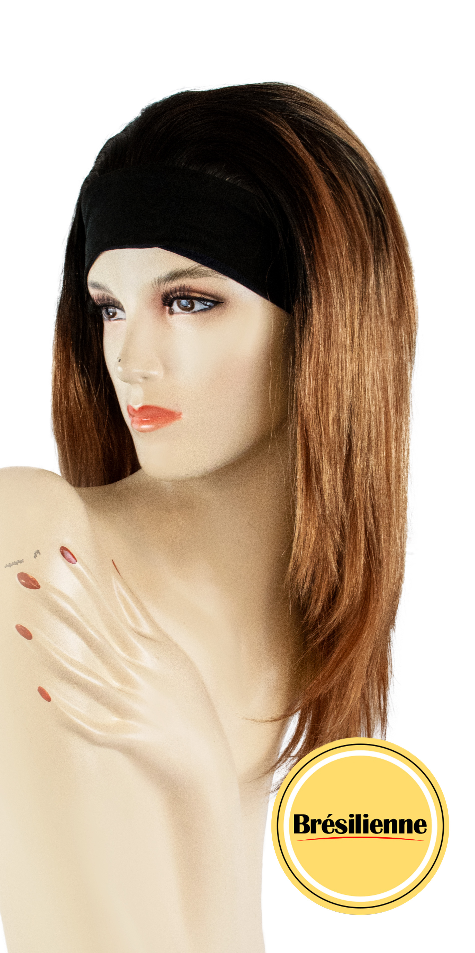 Silk Band 5 18" Perruque Bresilienne  Color # Tt1b/30