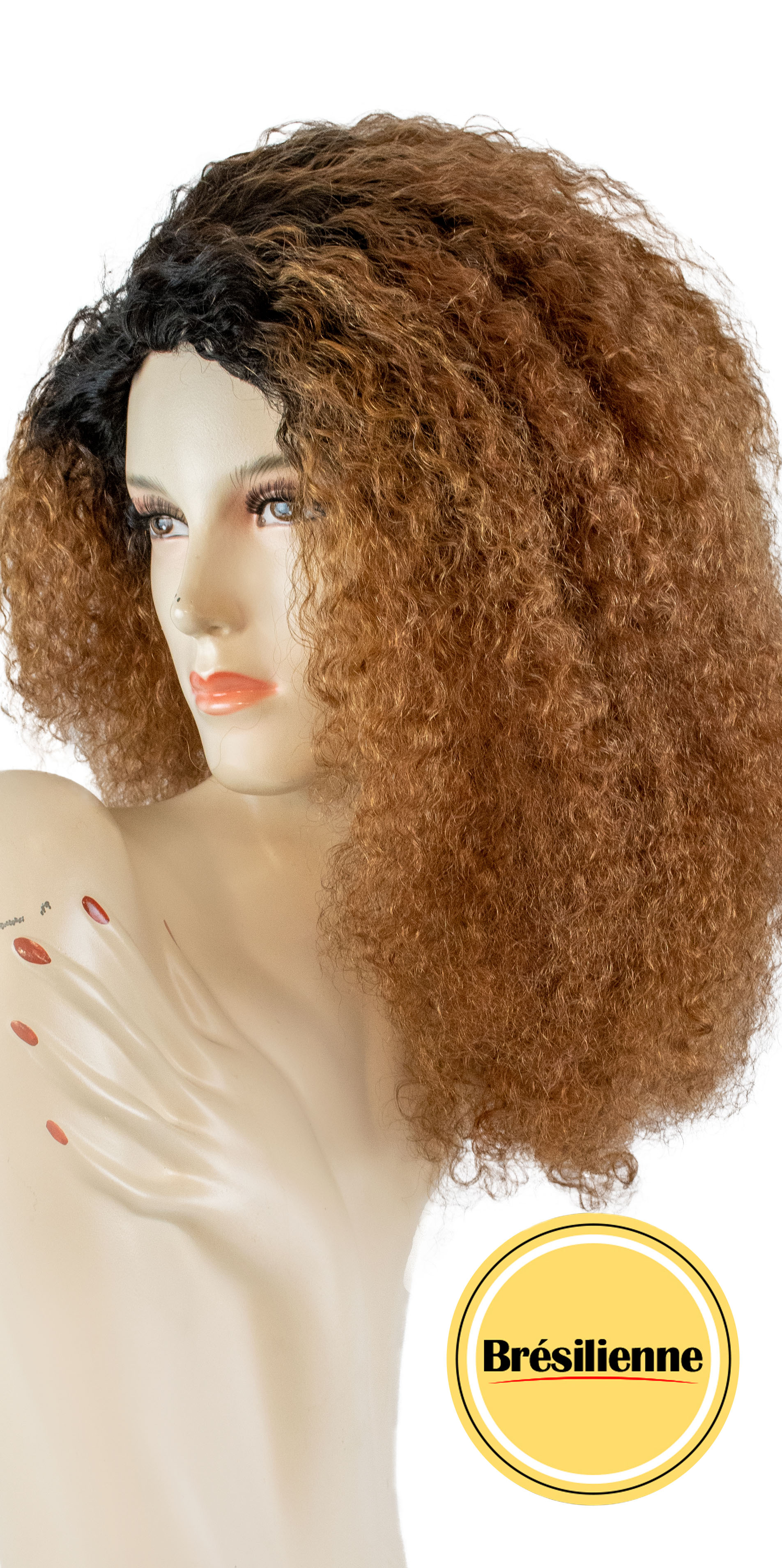 Roxanne 20" Perruque Bresilienne Color # Tt1b/30