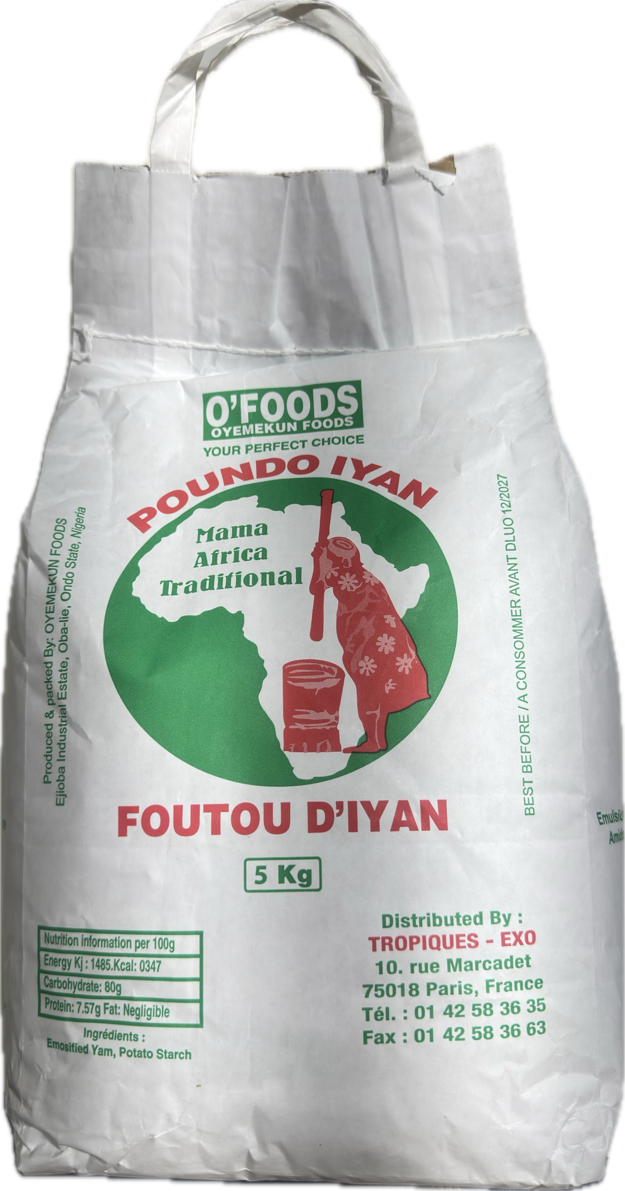 Farine D'igname Mama Africa 5kg