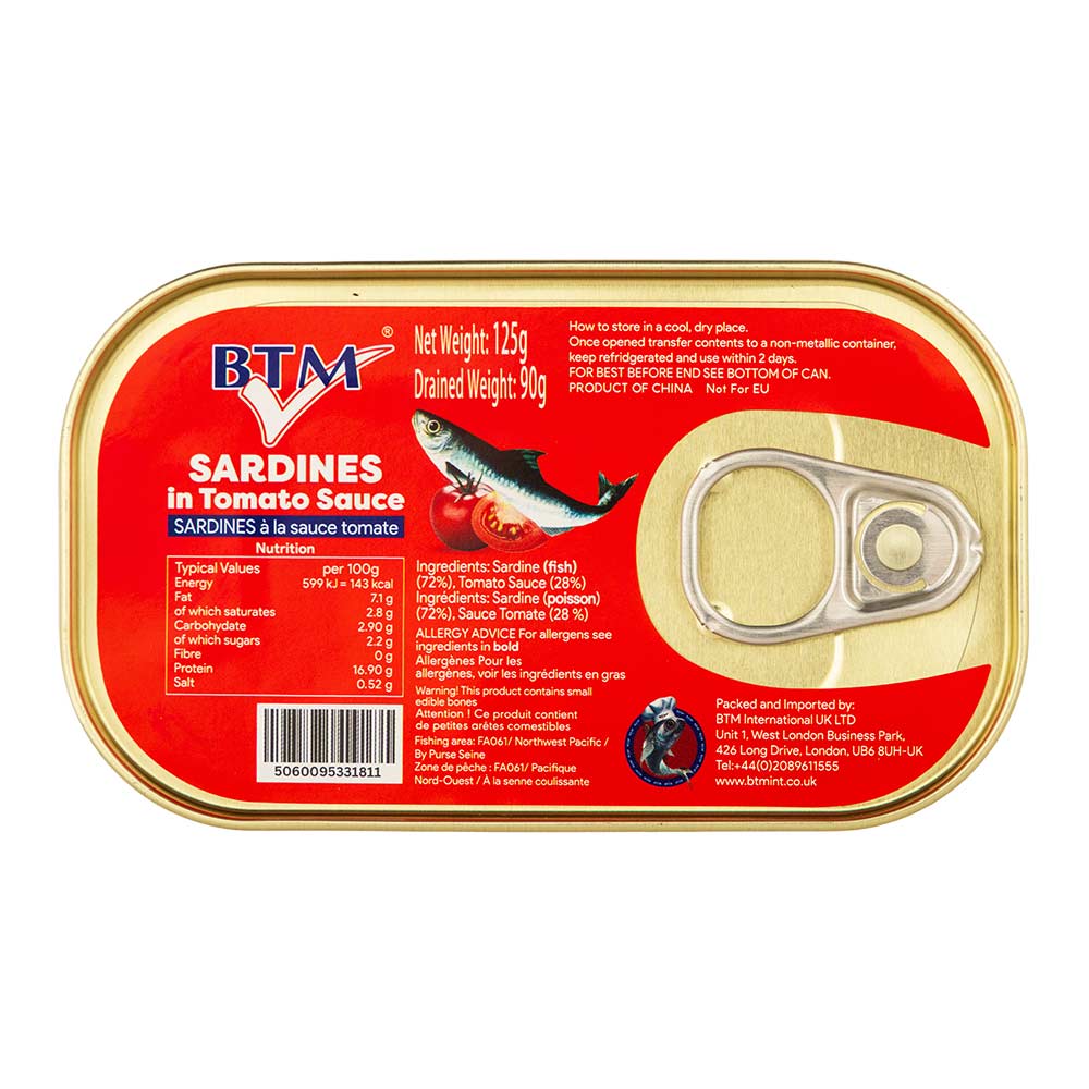 Btm Sardines Piment Oil 125g