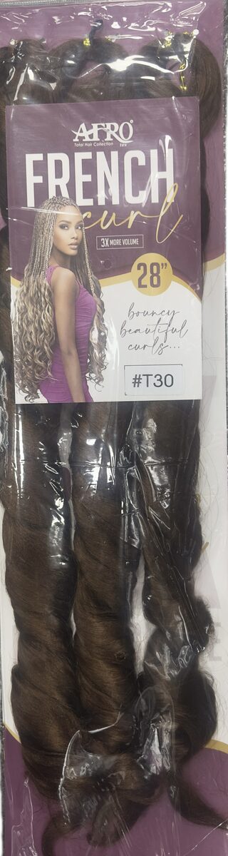 Afro French Curl 28x3 Color # T30