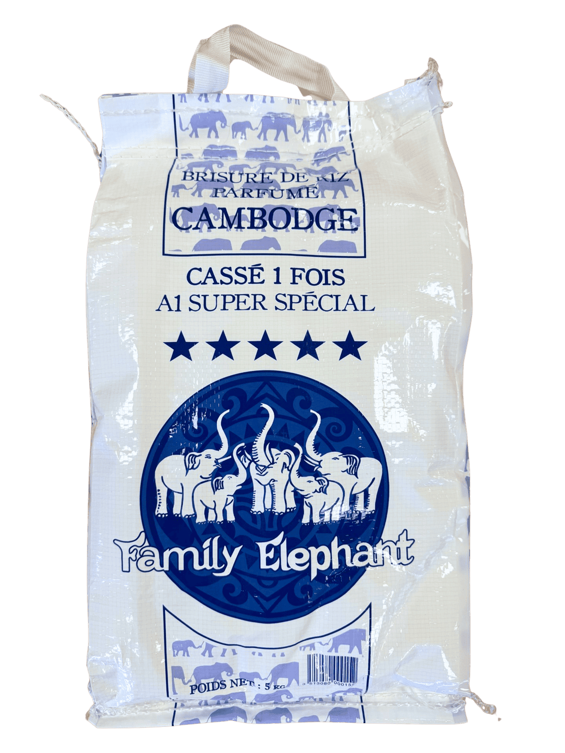 Riz Casse 1 Fois Cambodge Family Elephant 5kg
