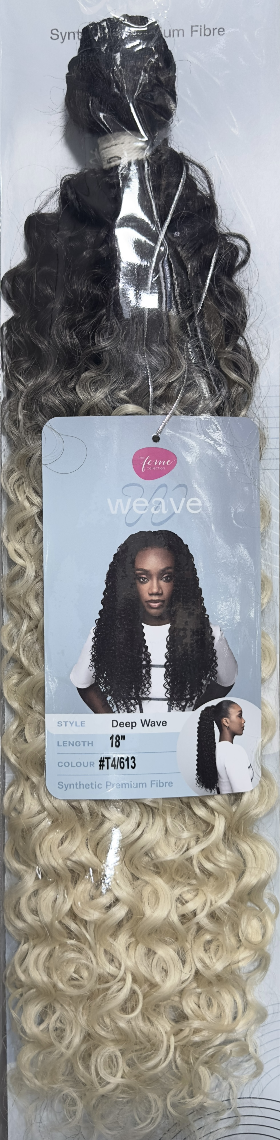 Deep Wave 18" The Feme Collection Color # T4/613