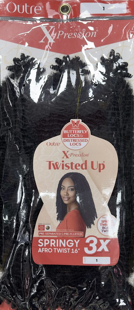 Springy Afro Twist 16x3 X-pression Color # 1