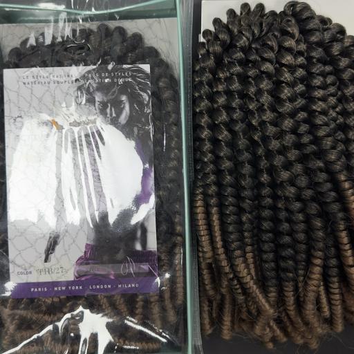 Spring Curly 8" Color # T1b/27