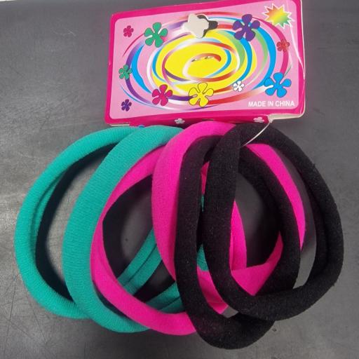 Chouchous Moyenne 6pcs # Vert, Rose Et Noir