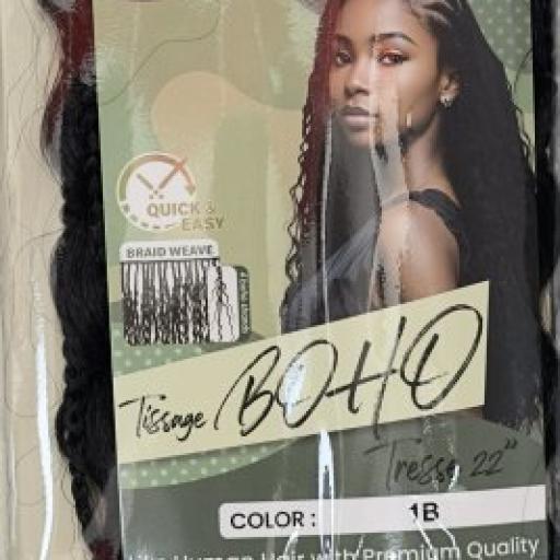 Naomi Tissage Boho Tresse 22" Color # 1b