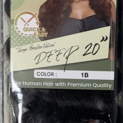 Naomi Tissage Bresilen Natural Deep 20" Color # 1b