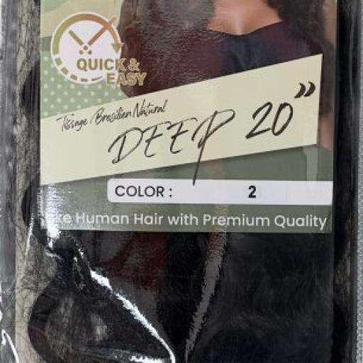 Naomi Tissage Bresilen Natural Deep 20" Color # 2