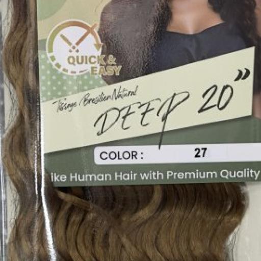 Naomi Tissage Bresilen Natural Deep 20" Color # 27