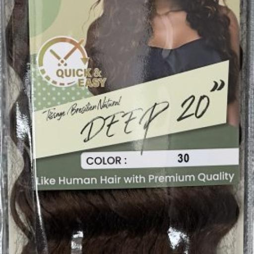 Naomi Tissage Bresilen Natural Deep 20" Color # 30