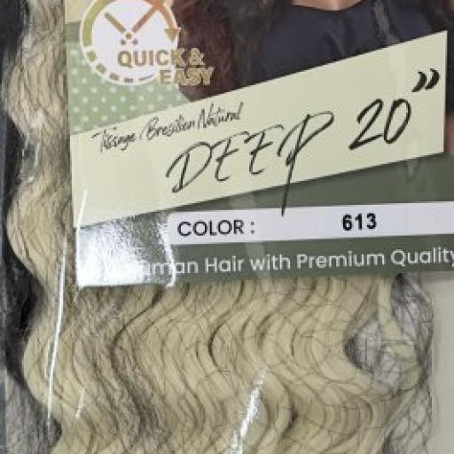 Naomi Tissage Bresilen Natural Deep 20" Color # 613