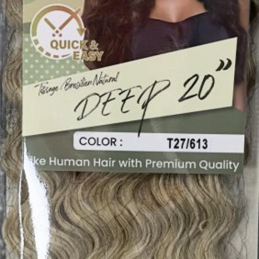 Naomi Tissage Bresilen Natural Deep 20" Color # T27/613