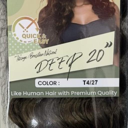 Naomi Tissage Bresilen Natural Deep 20" Color # T4/27