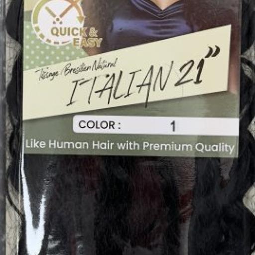 Naomi Tissage Bresilen Natural Italian 21" Color # 1
