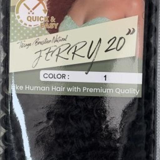 Naomi Tissage Bresilen Natural Jerry 20" Color # 1