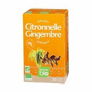 Racines bio infusion citronnelle gingembre 20sac
