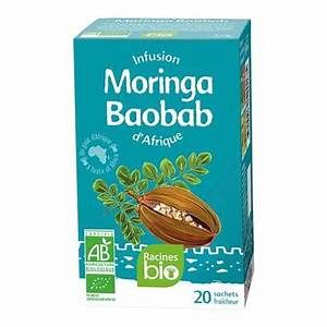 Infusion moringa baobab racines bio 20sacs
