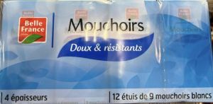 Mouchoirs 4pils 12x9