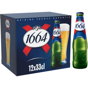 1664 Biere Blonde Bouteille Pack 12x33cl