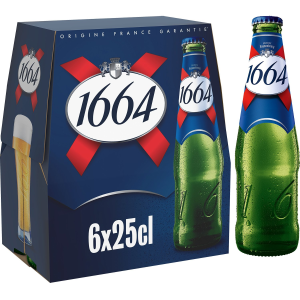 1664 Biere Blonde Bouteille Pack 6x25cl