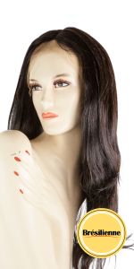 Kim C Part Front Lace 24" Perruque Bresilienne Color # Natural